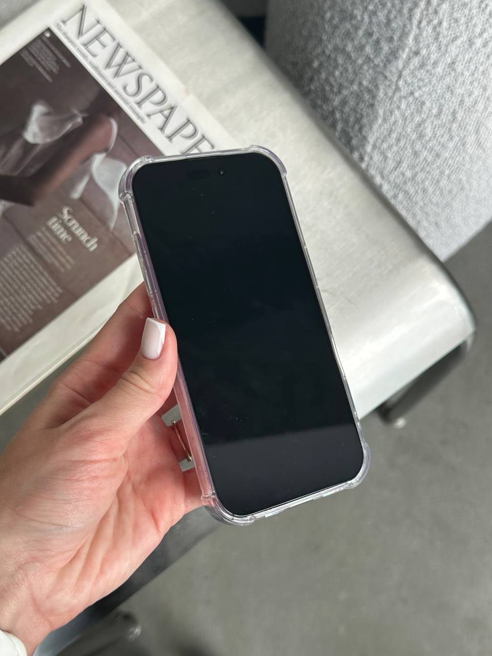 Чехол прозрачный Pocket Case с карманом на iPhone 16