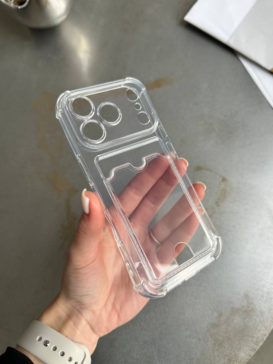 Чохол прозорий Pocket Case з кишенькою на iPhone 17 Pro Max