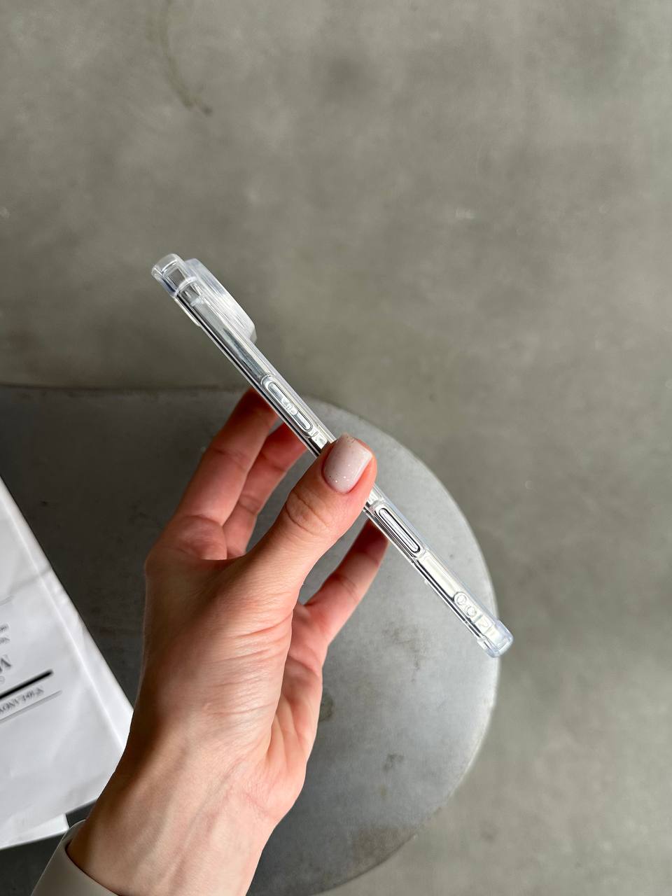 Чехол прозрачный силиконовый с усиленными углами открытая камера для iPhone 17 Air