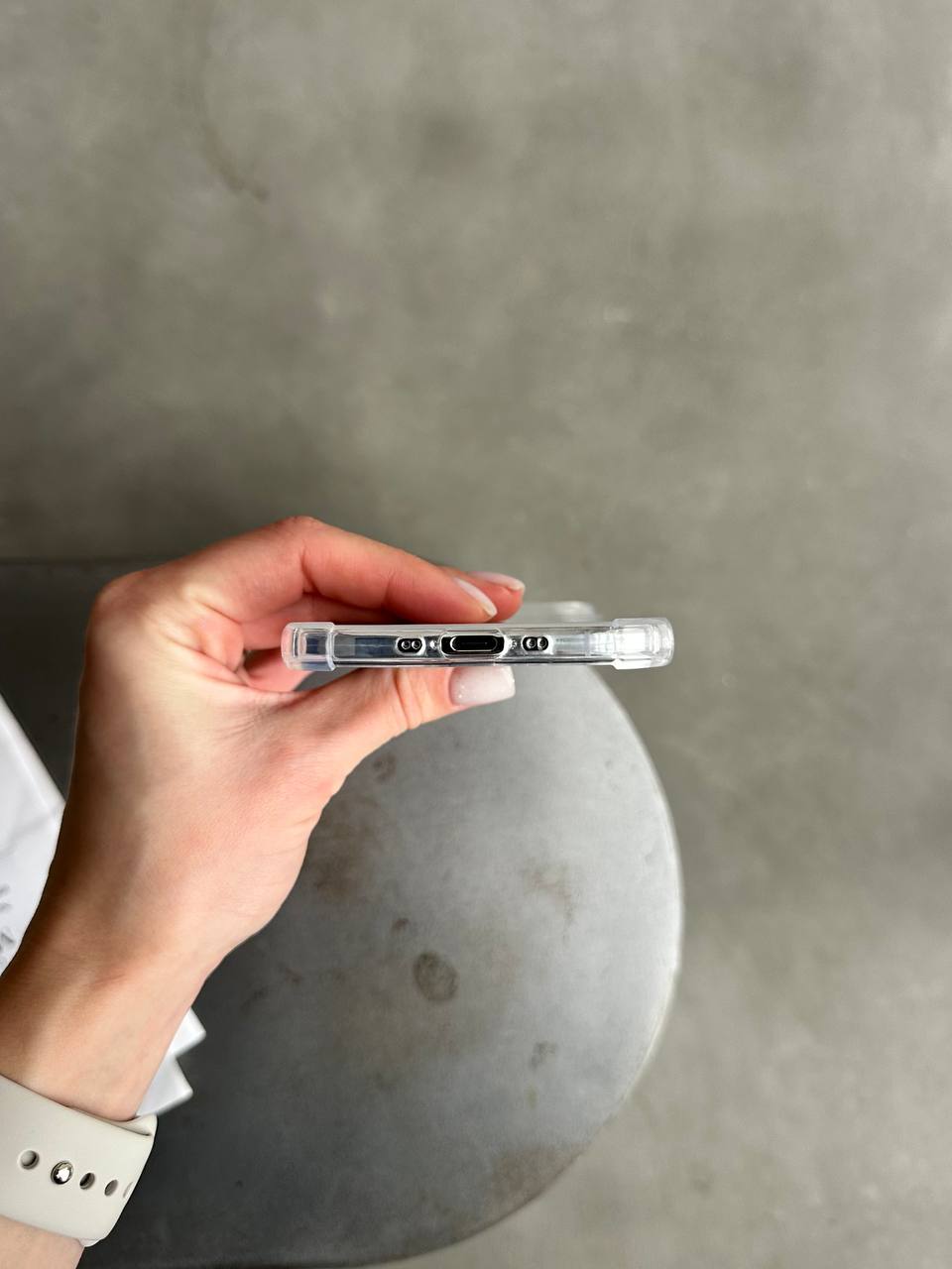 Чехол прозрачный силиконовый с усиленными углами открытая камера для iPhone 17 Air