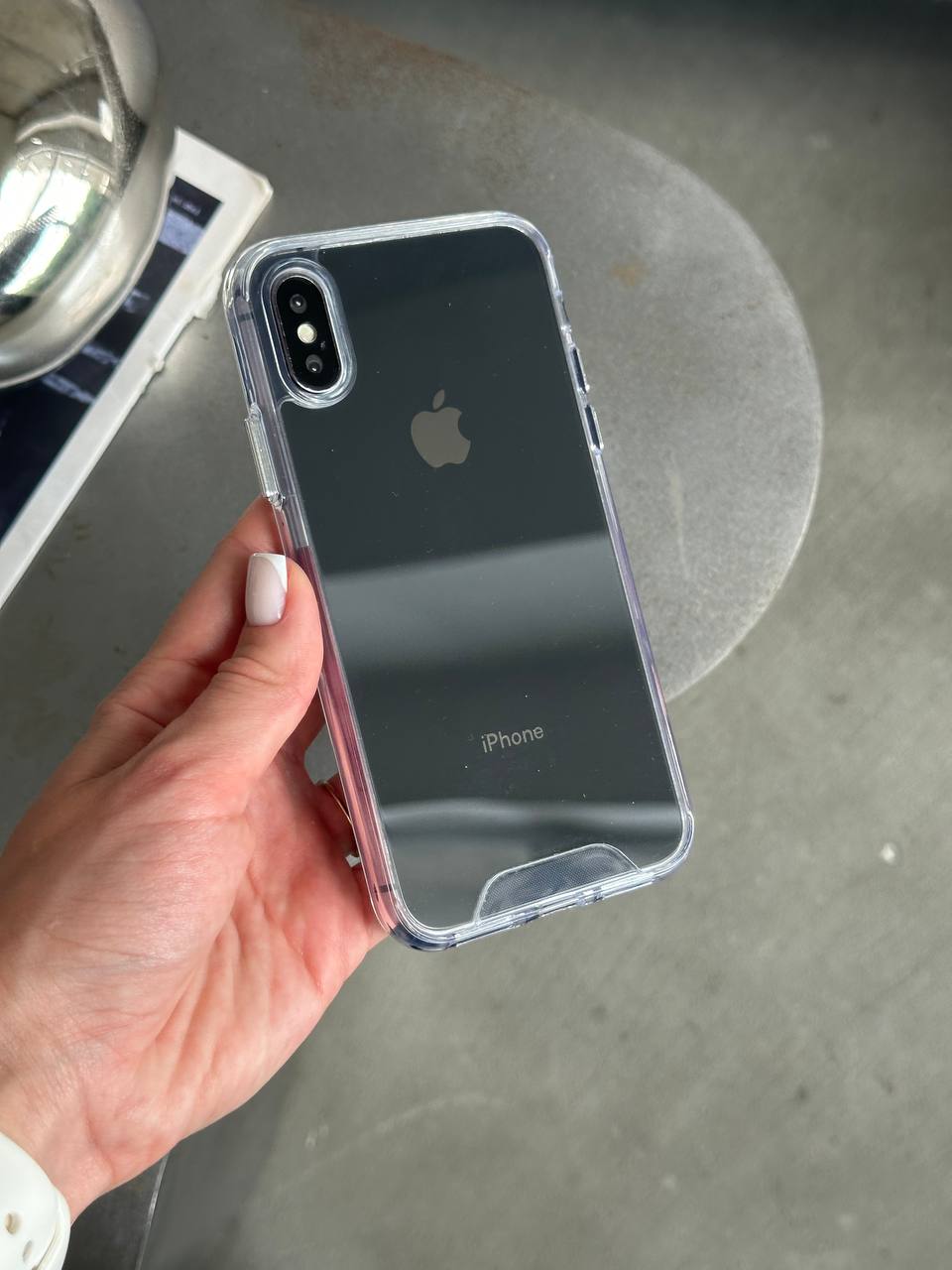 Чехол прозрачный Space на iPhone XS Max