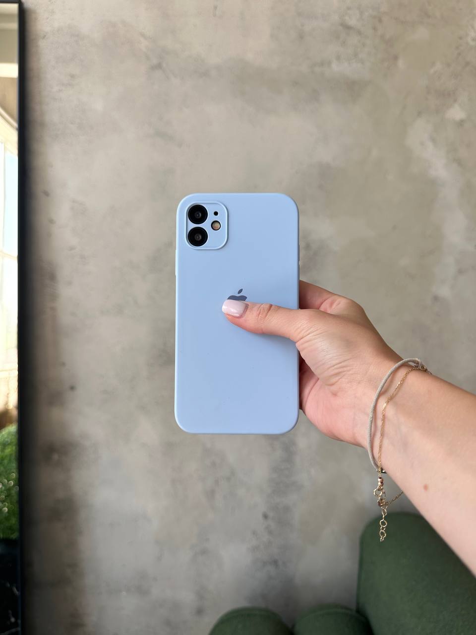 Чохол Silicone case із закритою камерою на iPhone 12 Mini Lilac #05