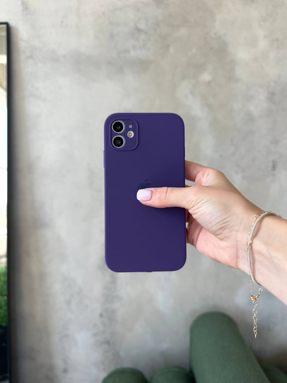 Чохол Silicone case із закритою камерою на iPhone 11 Amethyst #54