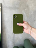 Чохол Silicone case із закритою камерою на iPhone 12 Mini Army Green #29