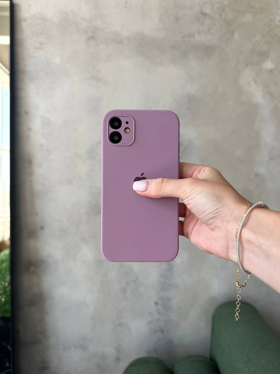 Чохол Silicone case із закритою камерою на iPhone 12 Mini Blueberry #36