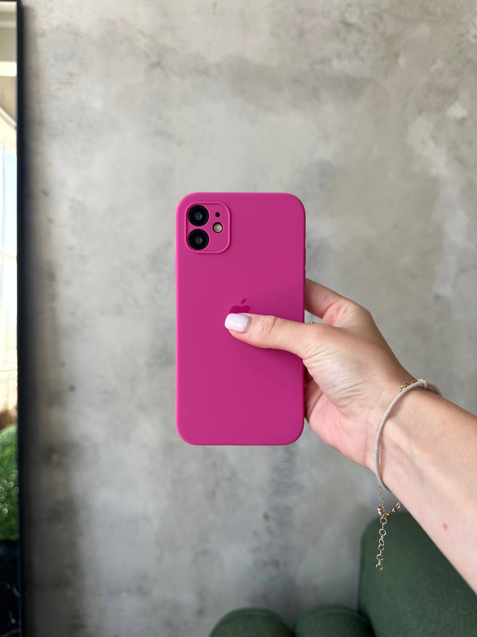 Чохол Silicone case із закритою камерою на iPhone 12 Mini Dragon Fruit #32