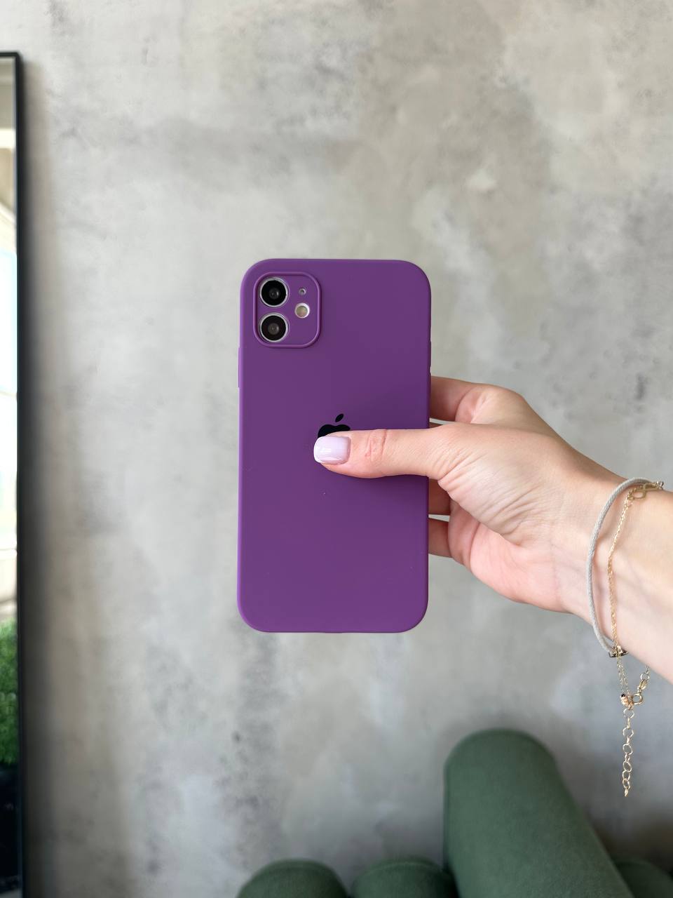 Чохол Silicone case із закритою камерою на iPhone 11 Grape #19