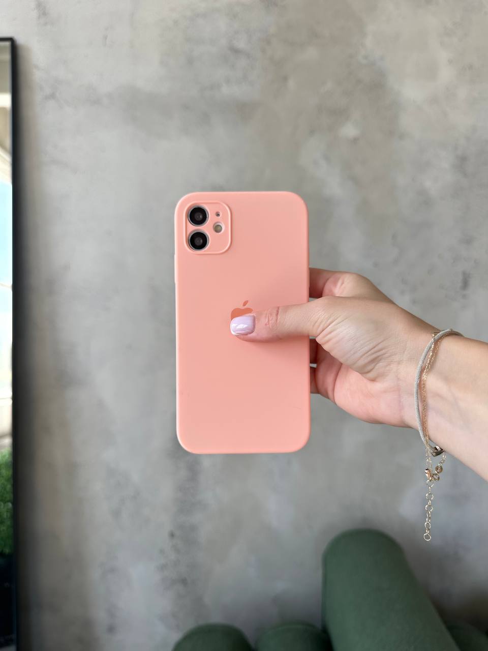 Чохол Silicone case із закритою камерою на iPhone 11 Grapefruit #37