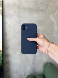 Чохол Silicone case із закритою камерою на iPhone 12 Mini Midnight Blue #07