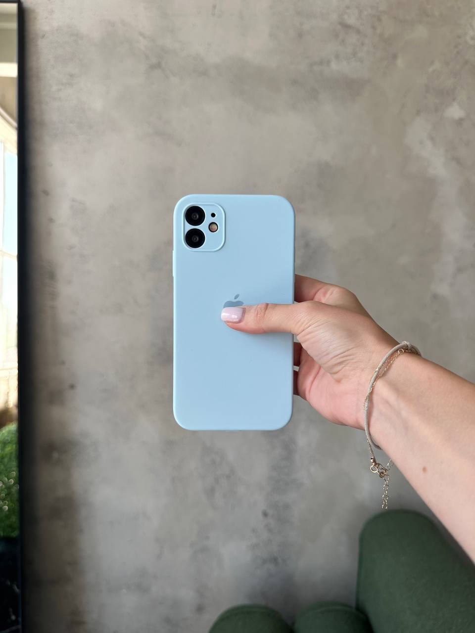 Чохол Silicone case із закритою камерою на iPhone 12 Mini Sky Blue #27