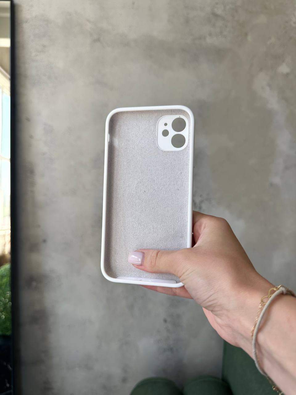 Чохол Silicone case із закритою камерою на iPhone 11 White #08