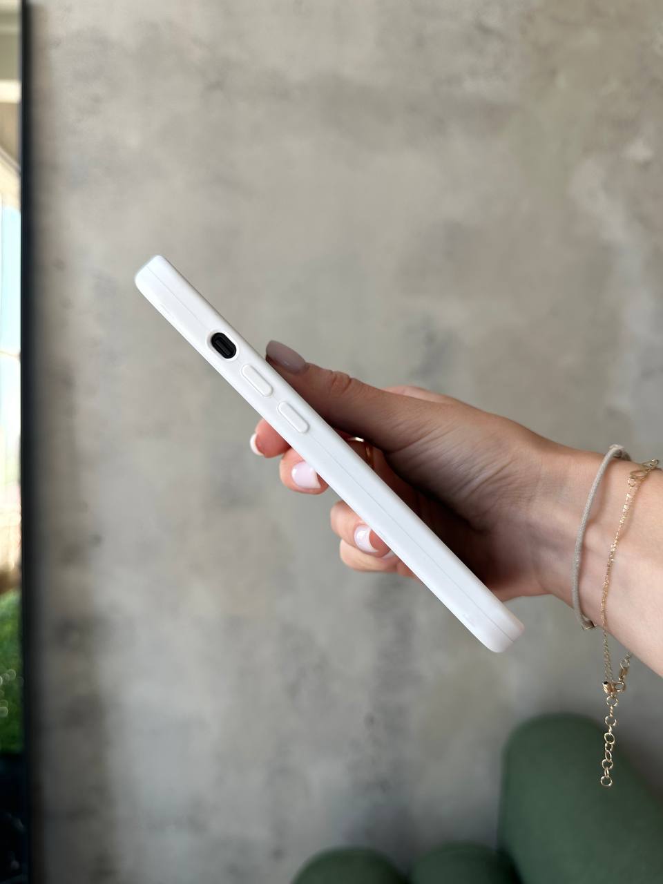 Чохол Silicone case із закритою камерою на iPhone 12 Pro Max White #08