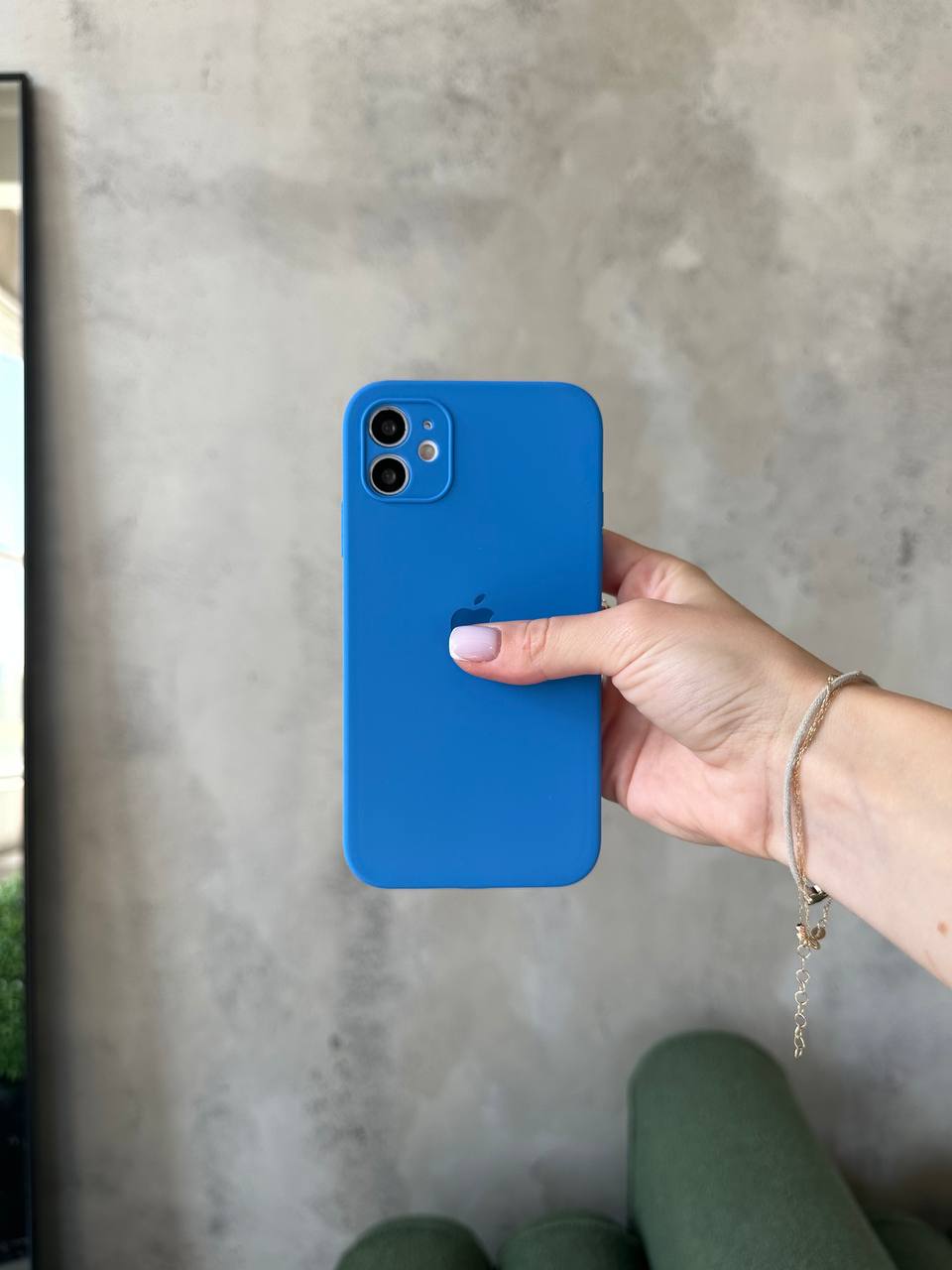 Чохол Silicone case із закритою камерою на iPhone 12 Mini Royal Blue #03