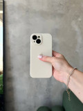 Чохол Silicone case із закритою камерою на iPhone 15 Beige #10