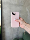 Чохол Silicone case із закритою камерою на iPhone 15 Chalk Pink #57