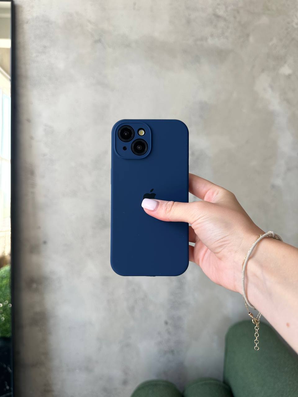Чохол Silicone case із закритою камерою на iPhone 13 Mini Deep Navy #39