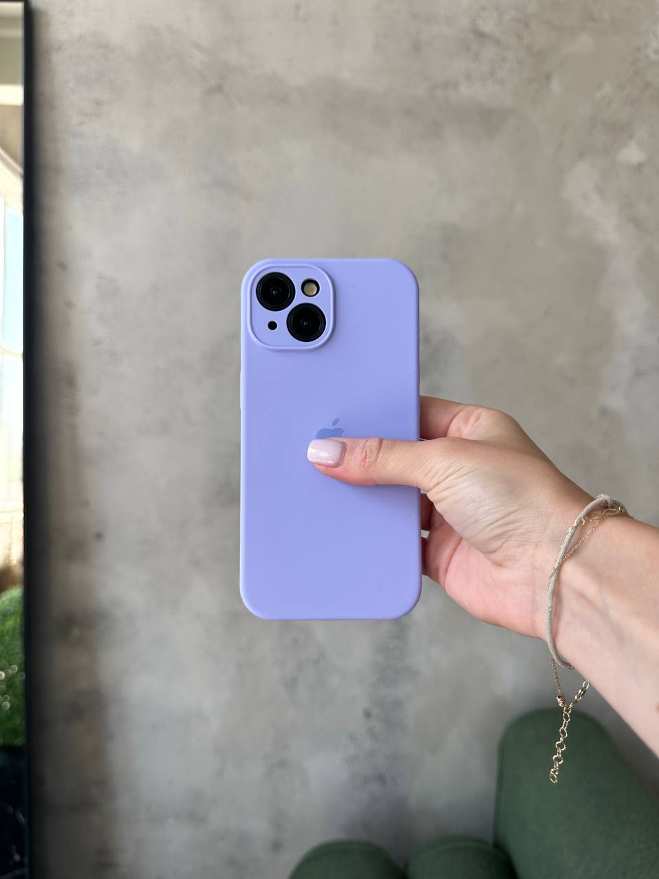 Чохол Silicone case із закритою камерою на iPhone 13 Elegant Purple #26