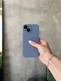 Чохол Silicone case із закритою камерою на iPhone 15 Lavander Grey #28