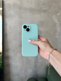 Чохол Silicone case із закритою камерою на iPhone 15 Light Cyan #48
