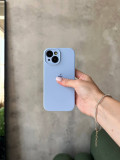 Чохол Silicone case із закритою камерою на iPhone 15 Lilac #05
