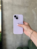 Чохол Silicone case із закритою камерою на iPhone 15 Lilac Purple #58
