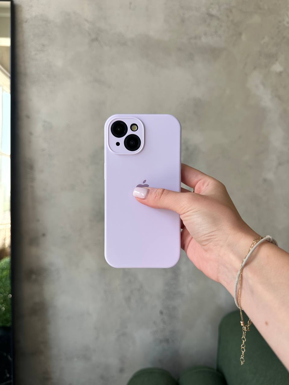 Чохол Silicone case із закритою камерою на iPhone 13 Mini Lilac Purple #58