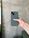 Чохол Silicone case із закритою камерою на iPhone 15 Pine Green #46
