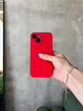 Чохол Silicone case із закритою камерою на iPhone 15 Red #11
