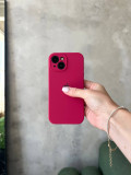 Чохол Silicone case із закритою камерою на iPhone 15 Wine Red #21