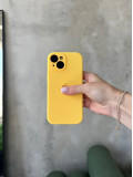Чохол Silicone case із закритою камерою на iPhone 15 Yellow #04