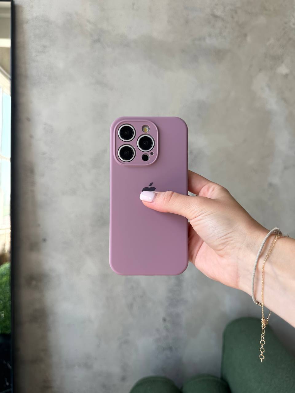 Чохол Silicone case із закритою камерою на iPhone 15 Pro Blueberry #36