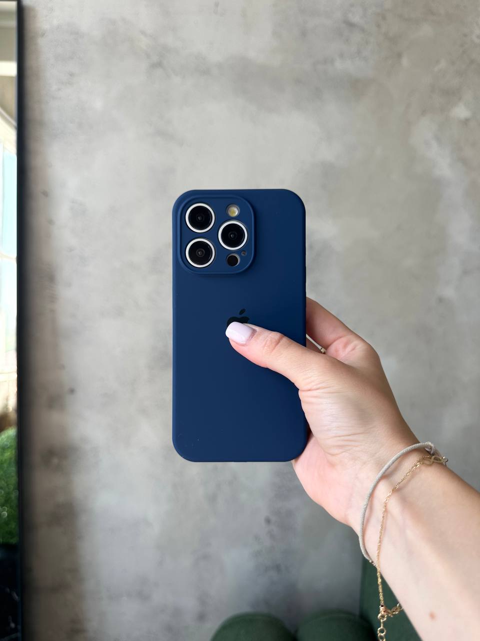 Чохол Silicone case із закритою камерою на iPhone 12 Pro Deep Navy #39