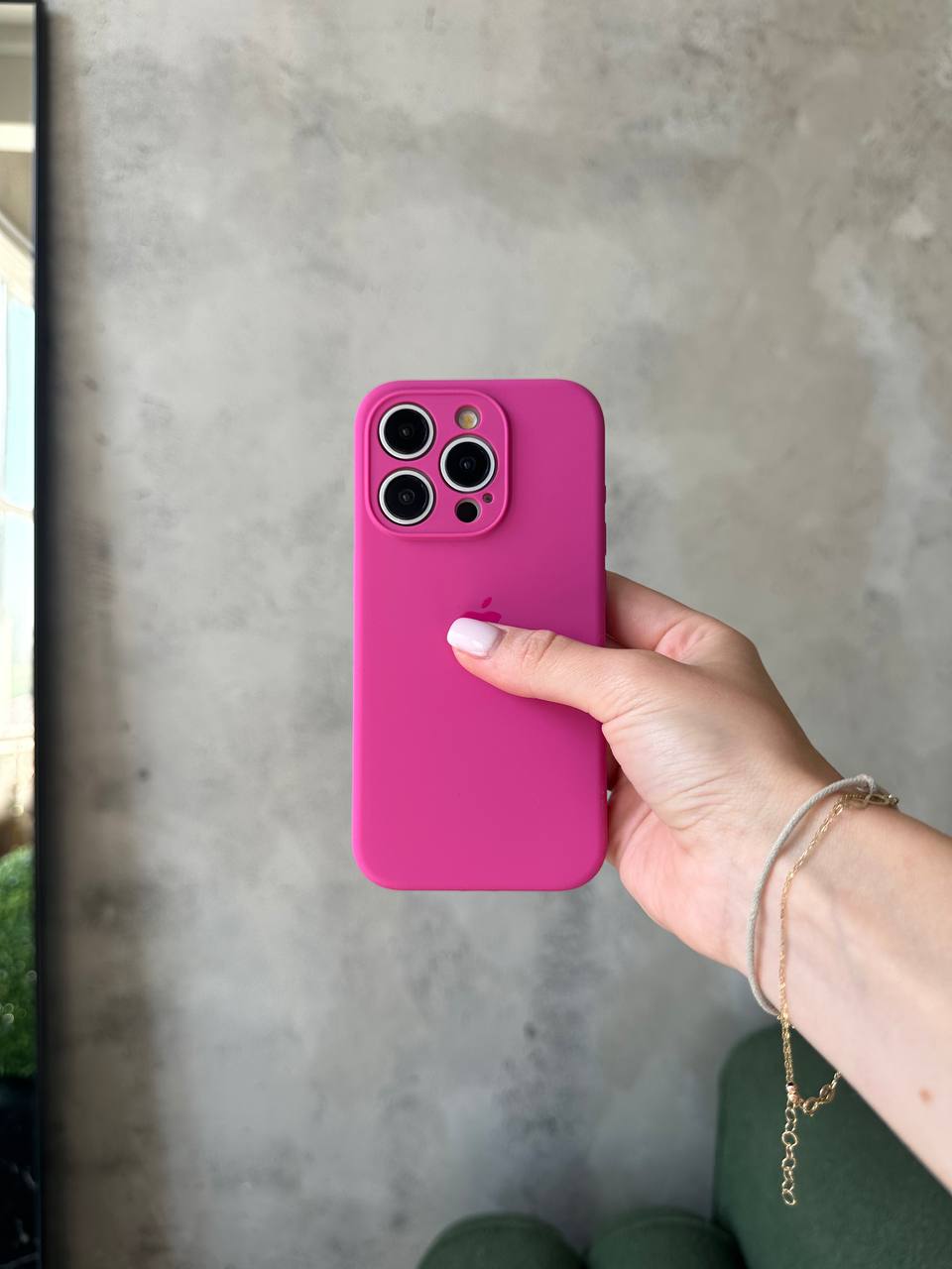 Чохол Silicone case із закритою камерою на iPhone 14 Pro Max Dragon Fruit #32