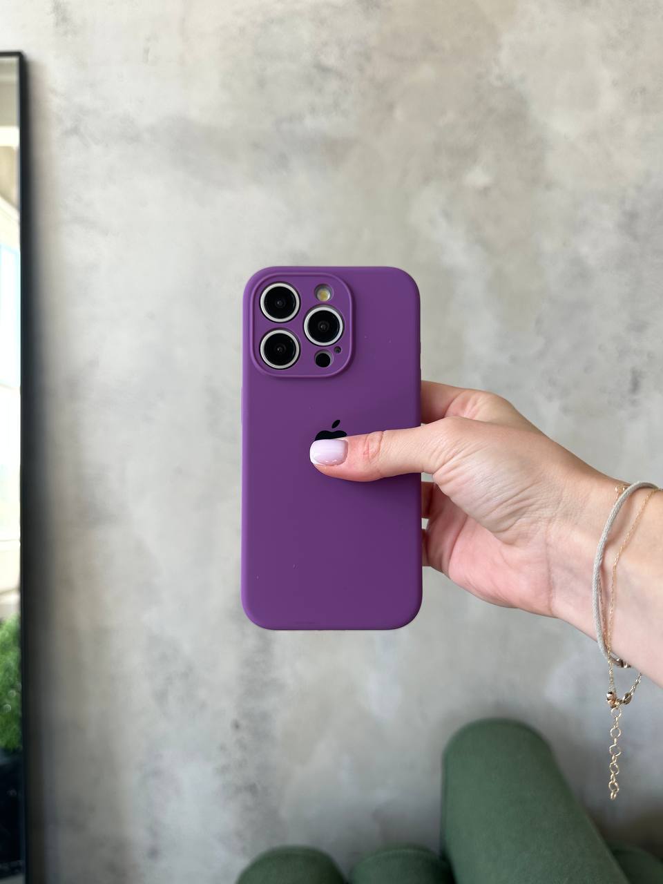 Чохол Silicone case із закритою камерою на iPhone 11 Pro Grape #19