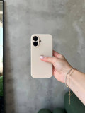 Чохол Silicone case із закритою камерою на iPhone 16+ Beige #10