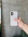 Чохол Silicone case із закритою камерою на iPhone 16+ White #08