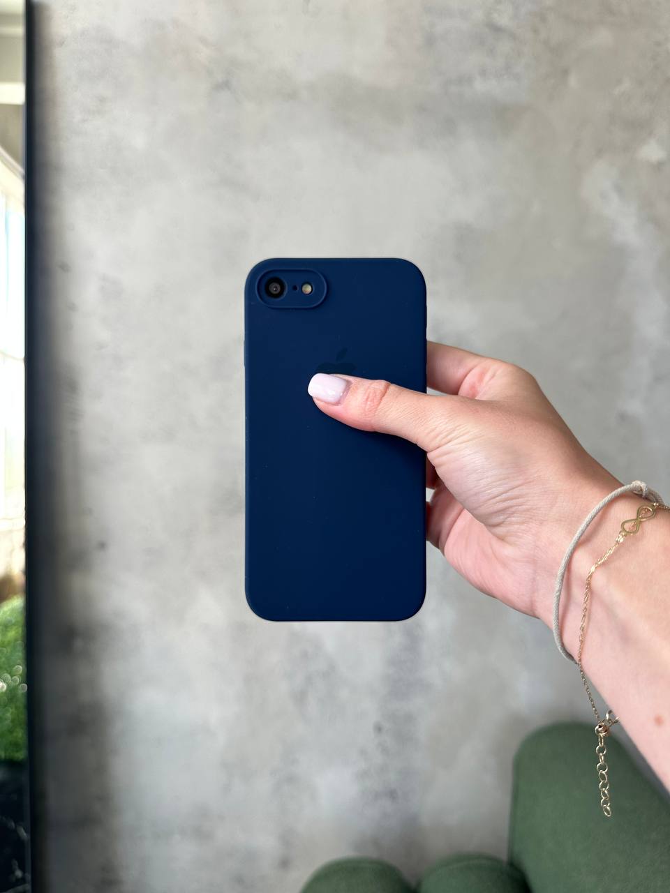 Чохол Silicone case із закритою камерою на iPhone SE 2020 / 2022 Deep Navy #39