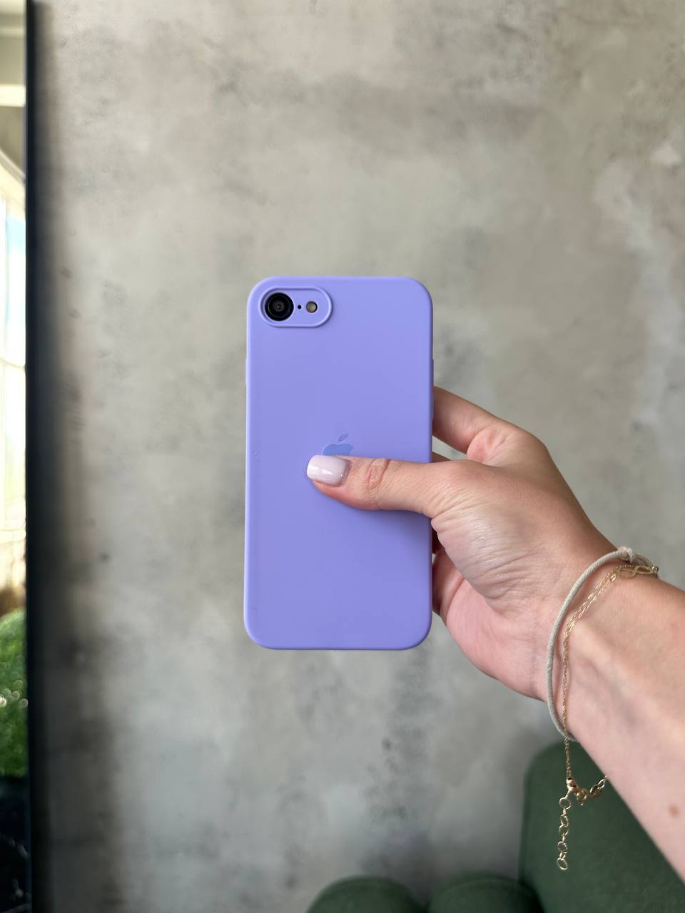 Чохол Silicone case із закритою камерою на iPhone SE 2020 / 2022 Elegant Purple #26