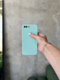 Чехол Silicone case с закрытой камерой на iPhone 7+/8+ Light Cyan #48