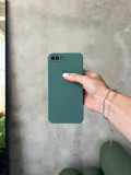 Чехол Silicone case с закрытой камерой на iPhone 7+/8+ Pine Green #46