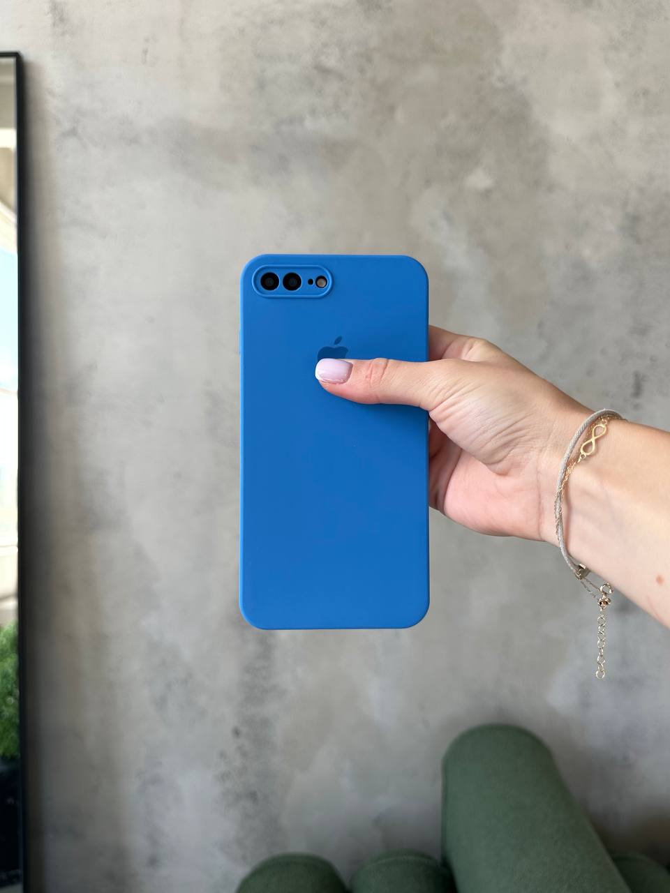 Чохол Silicone case із закритою камерою на iPhone 7+/8+ Royal Blue #03