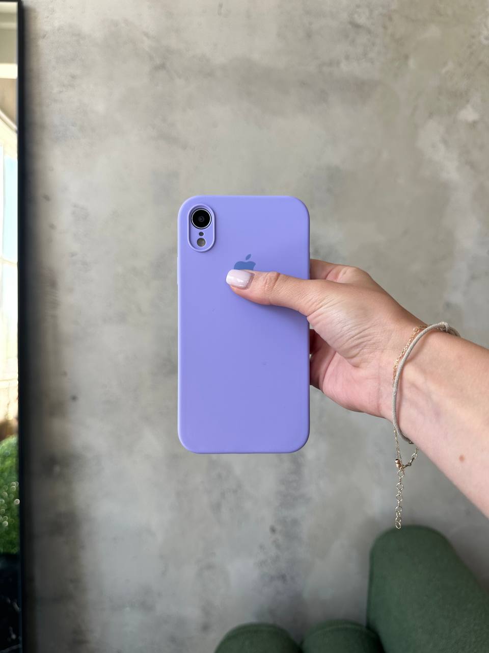 Чохол Silicone case із закритою камерою на iPhone XR Elegant Purple #26