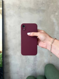 Чохол Silicone case із закритою камерою на iPhone XR Plum #47