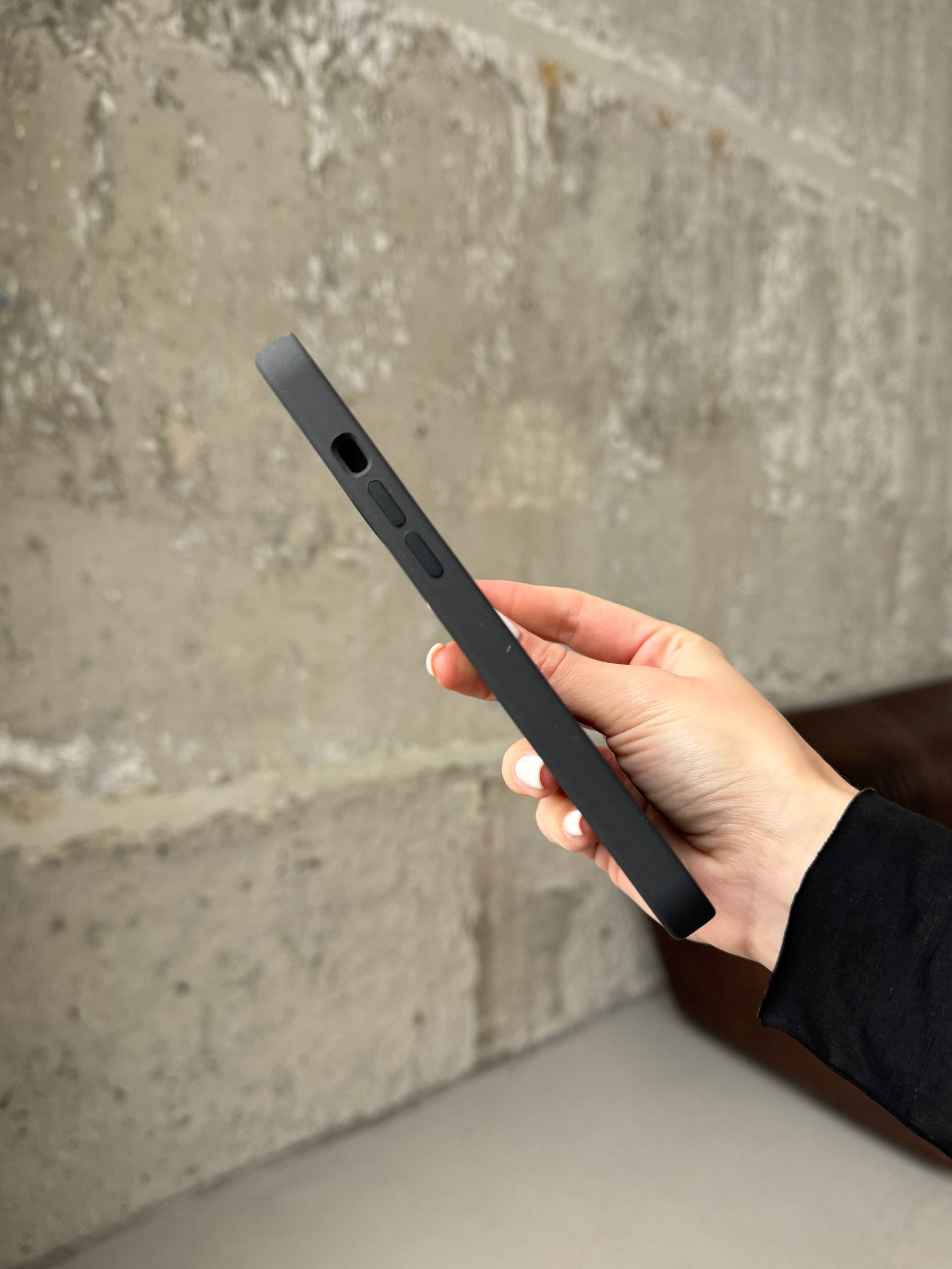 Чохол Silicone case з Magsafe на iPhone 12 / 12 Pro Black (01)