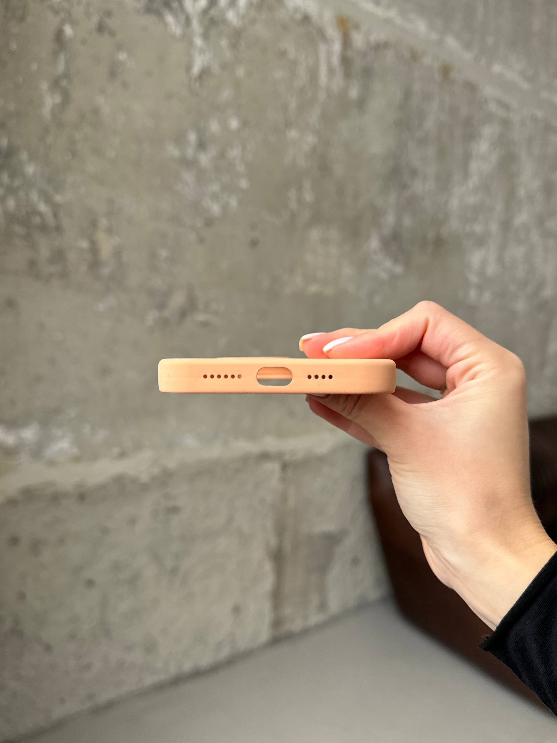 Чехол Silicone case с Magsafe на iPhone 12 / 12 Pro Cantaloupe (10)