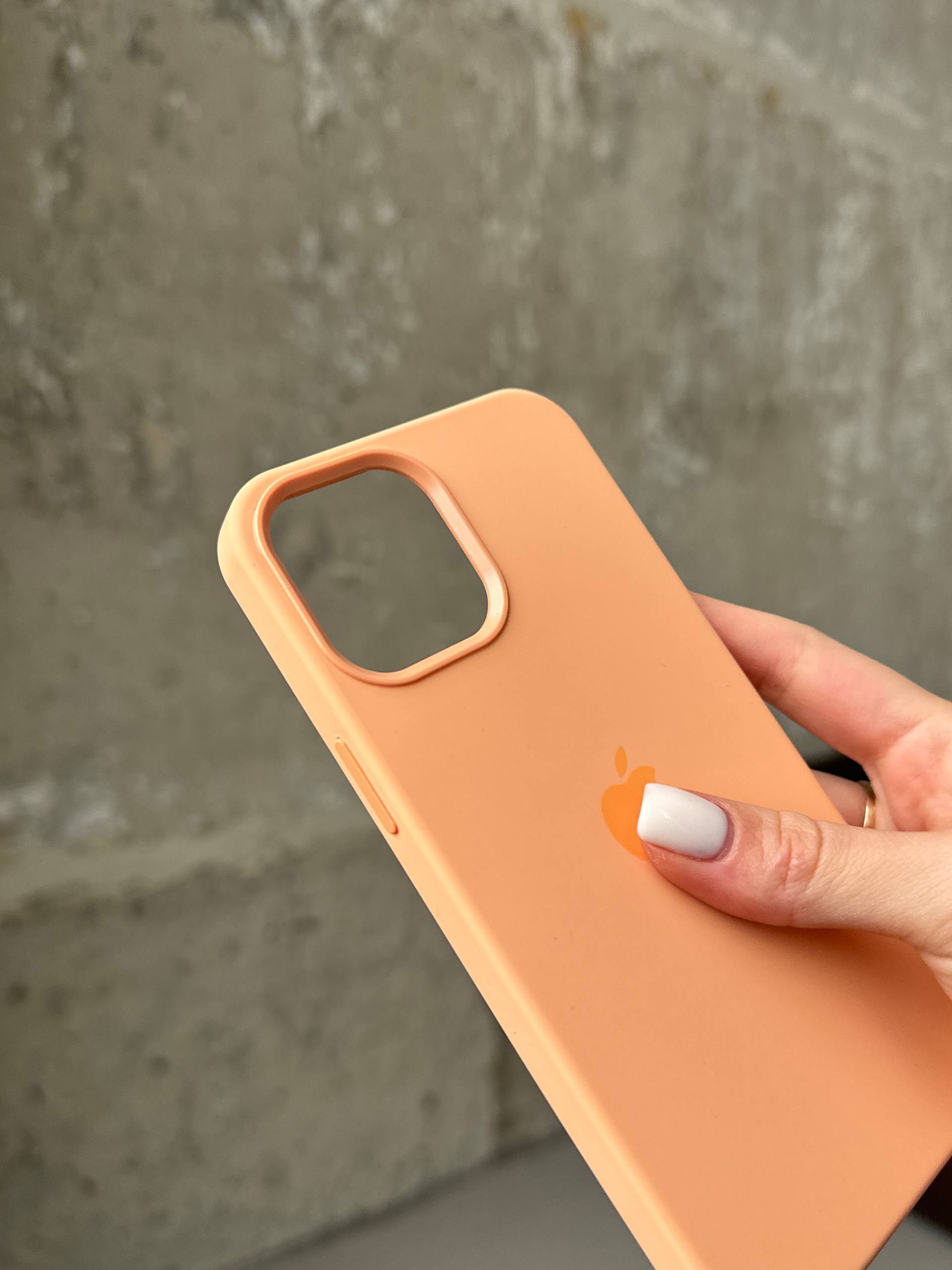 Чехол Silicone case с Magsafe на iPhone 12 / 12 Pro Cantaloupe (10)