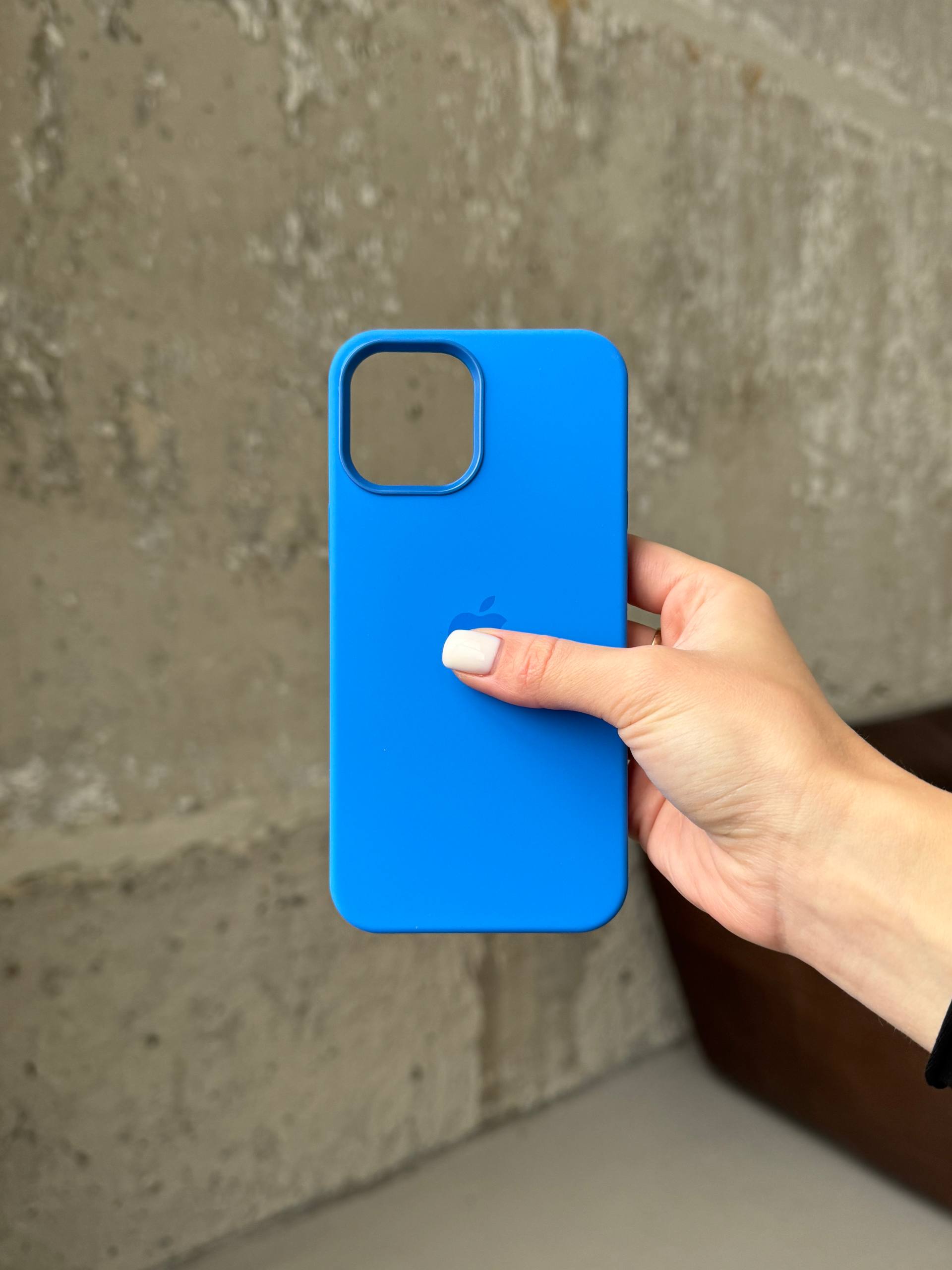 Чохол Silicone case з Magsafe на iPhone 12 / 12 Pro Capri Blue (11)