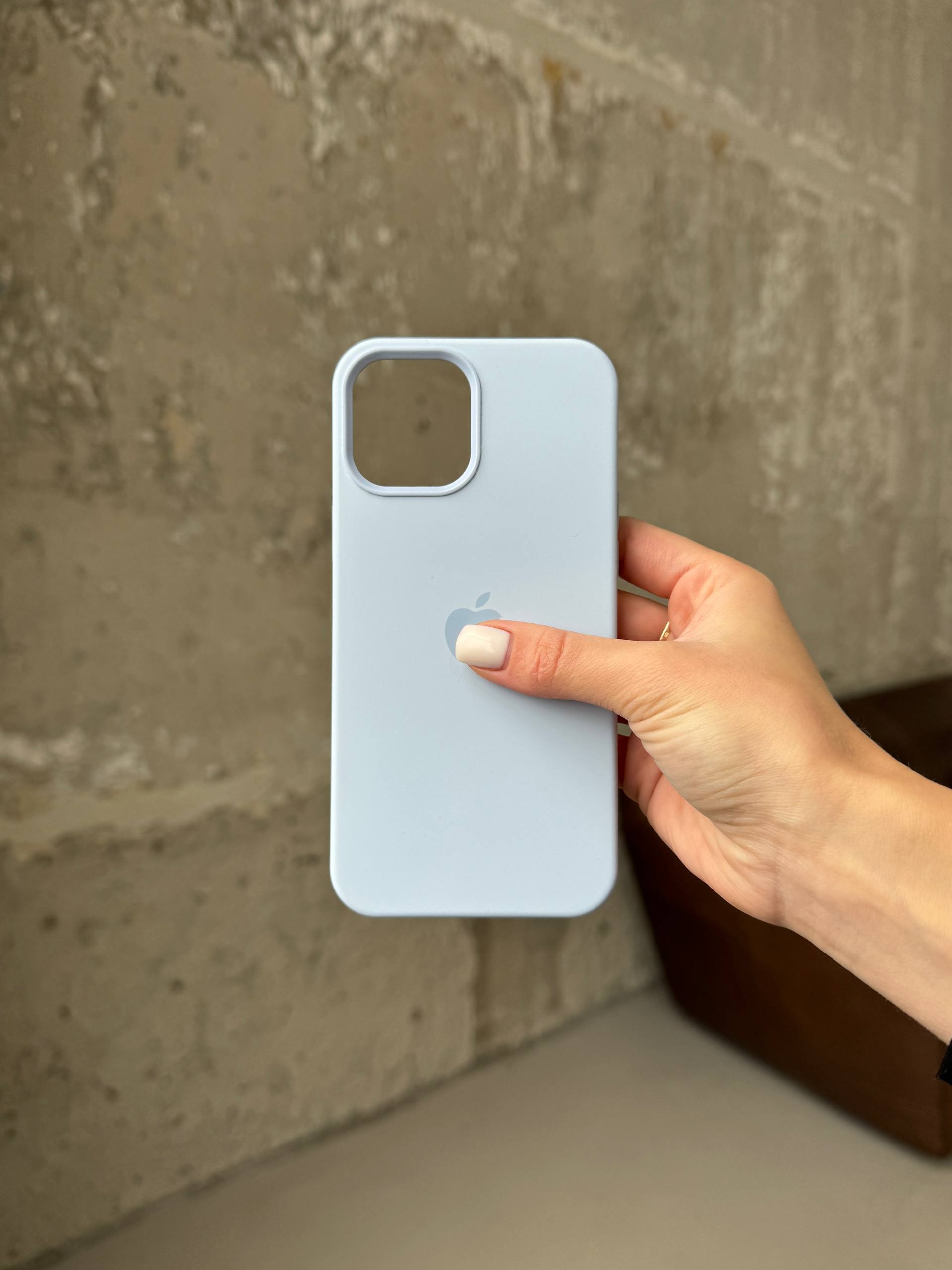 Чехол Silicone case с Magsafe на iPhone 12 / 12 Pro Cloud Blue (14)