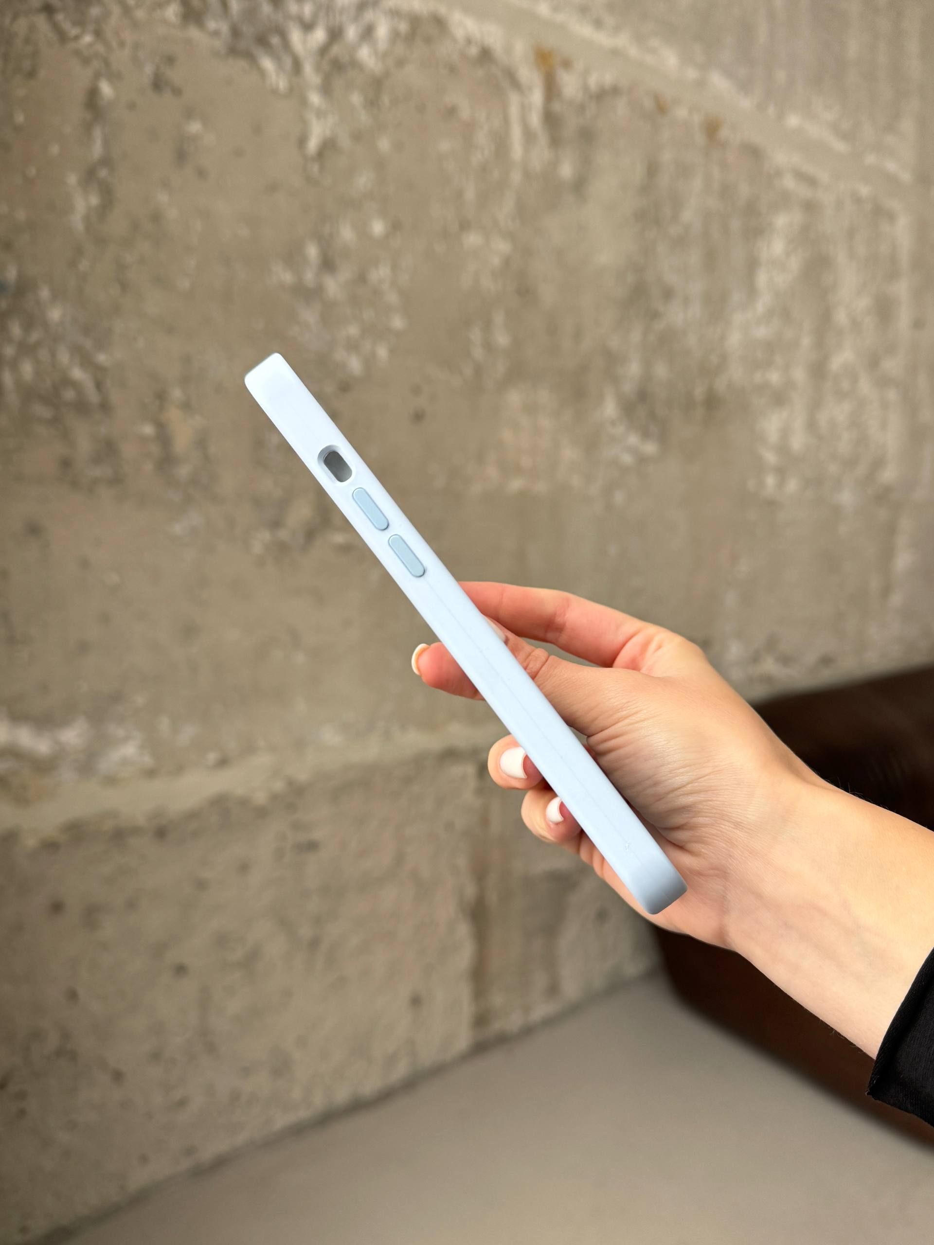 Чехол Silicone case с Magsafe на iPhone 12 / 12 Pro Cloud Blue (14)