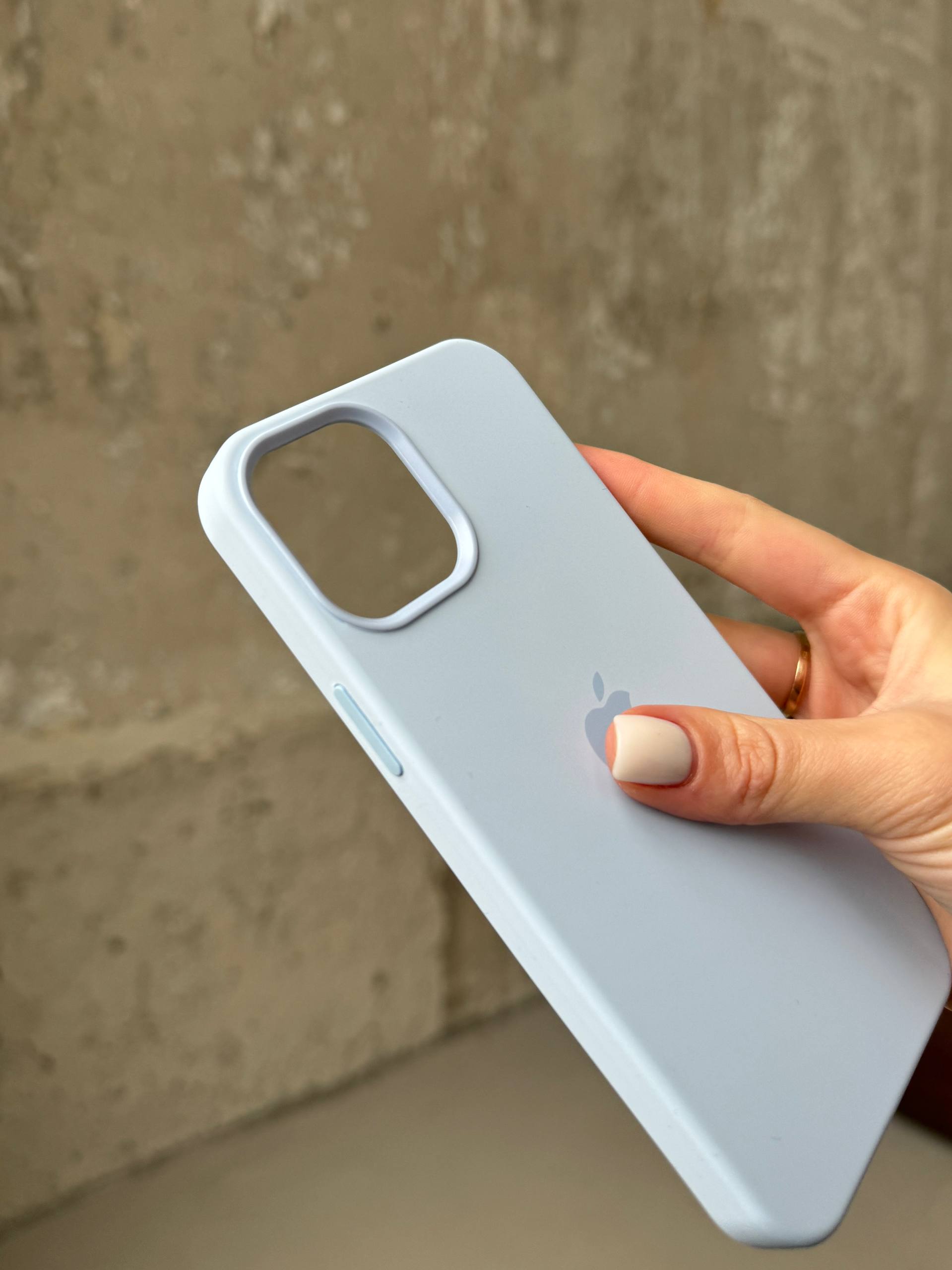 Чехол Silicone case с Magsafe на iPhone 12 / 12 Pro Cloud Blue (14)